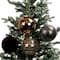 Assorted 4.7" Gold & Black Textured Shatterproof Ball Ornaments, 4pc. by Ashland®